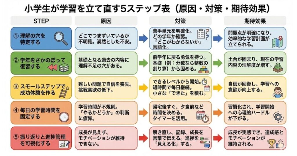  【図の目的】つまずき診断フロー
 （Yes／No形式で原因を特定する簡易フロー図）
